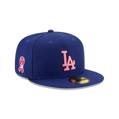 Blue Los Angeles Dodgers Hat - New Era MLB Mother's Day 59FIFTY Fitted Caps USA3612854